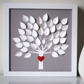 3d wedding tree guest book