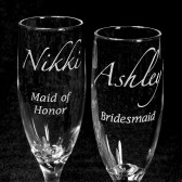 Personalized Toasting Flutes