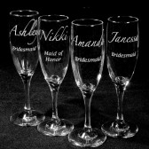 Wedding Party Champagne Flutes