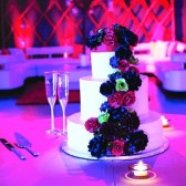 The Cake Topper - Handmade Paper Flowers also available for "cascade" effect - Designed by Dragonfly Expression