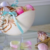 Beach Wedding Nautilus Shell Flower Girl Shell Basket