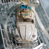 Beach Wedding Surfboard Ring Bearer Pillow - Ivory