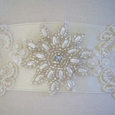Lace & Applique Ribbon Sash - Emma