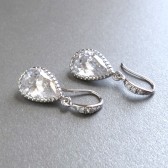 Rhinestone drop earring