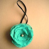 Kelly Green - Spring Fashion Flower Headband handmade