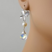 swarovski crystal dangle earrings