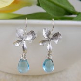 blue topaz earrings