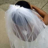 Floral Waterfall Veil