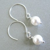 simple pearl earrings