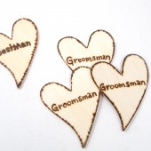 RUSTIC Best Man and Groomsmen Badges.