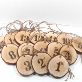Rustic Wedding wooden Table Numbers