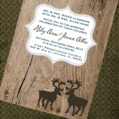 Rustic Moose Invite