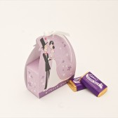 just married wedding favor box