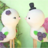 Love Birds cake toppers