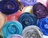 Fabric Flower Set of 5 