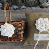 Flower Girl Basket and Ring Bearer Pillow