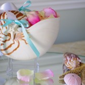 Beach Wedding Nautilus Shell Flower Girl Shell Basket