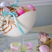 Beach Wedding Nautilus Shell Flower Girl Shell Basket