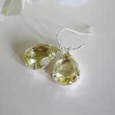 Citrine Rhinestone Earrings