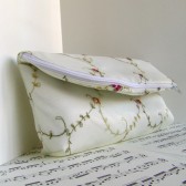 Ivory lace clutch