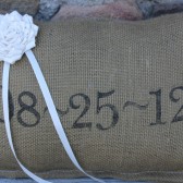 Ring Bearer Wedding Date Personalized Pillow
