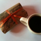 Coffee Wedding Favor with Custom Stamp