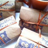 Coffee Wedding Favor Owl with Custom Stamp