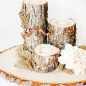 Rustic Candles Set of 3