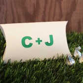 Custom Initials Pillow Favor Box