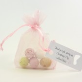 baby pink favor bag