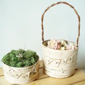 Love flower girl basket /ring bearer pillow