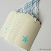 Beach Wedding Favor Tags