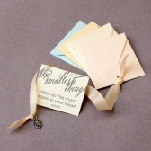 Wedding Flower Girl Charm - Silver Flower Charm with Ribbon & Message