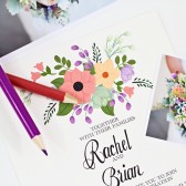 Pastel Wedding Invitation