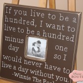 20" x 20" Winnie The Pooh Quote Picture Frame