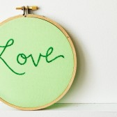 Embroidered Word and Phrase Signs