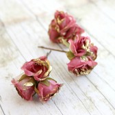 Dark Rose Fairytale Flower Bouquet Hair Clip