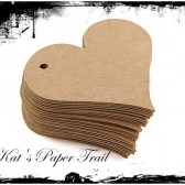 Kraft Paper Heart Tags