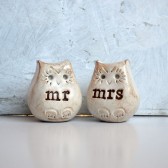  Wedding cake topper...Love bird owls... mr mrs