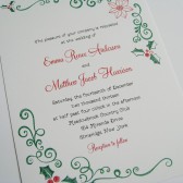 Christmas Wedding Invitations