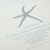 Starfish Wedding Invitation