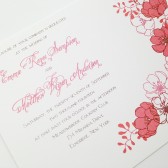 Coral Wedding Invitation