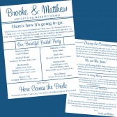 Double-Sided Printable Wedding Program