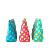 polka dot zipper pouches