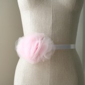 Pink Tulle Bridesmaid Sash