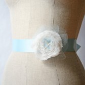 Light Blue Wedding Sash