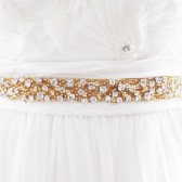 Adele I Gold - Beaded Bridal Belt in Gold