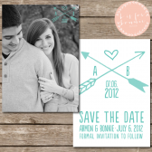 Rustic Arrow Save the Date