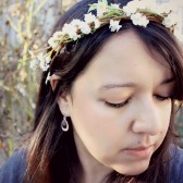 Ivory Blossom Flower Crown