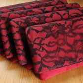 red bridesmaid clutch